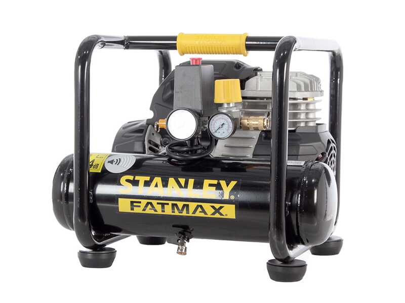 Compresseur &eacute;lectrique portatif Stanley Vento rollcage OL244/6 PCM moteur 1.5 HP - 24 L oilless
