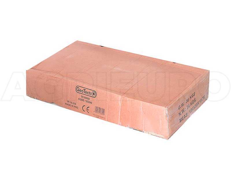 Remorque basculante pour tondeuse autoport&eacute;e en m&eacute;tal GeoTech TC3080D benne cm 97x76  (h 33 cm)