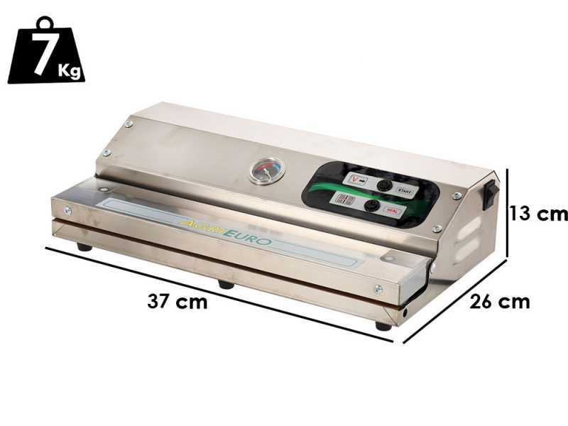 MINI Euro 360 INOX - Machine sous vide + vacuom&egrave;tre - Barre de soudure de 37 cm 