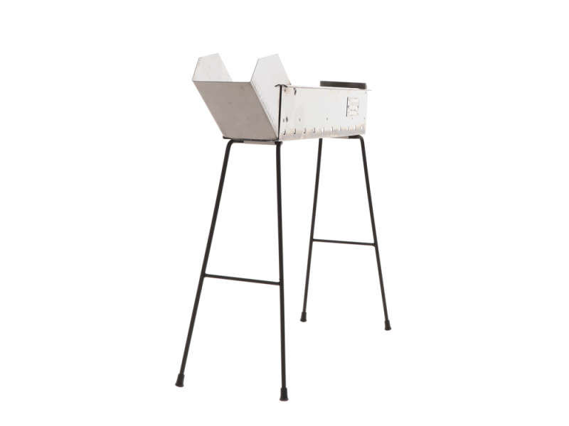 Cruccolini Inox 50&nbsp;cm - Barbecue sp&eacute;cial pour brochettes &agrave; charbon