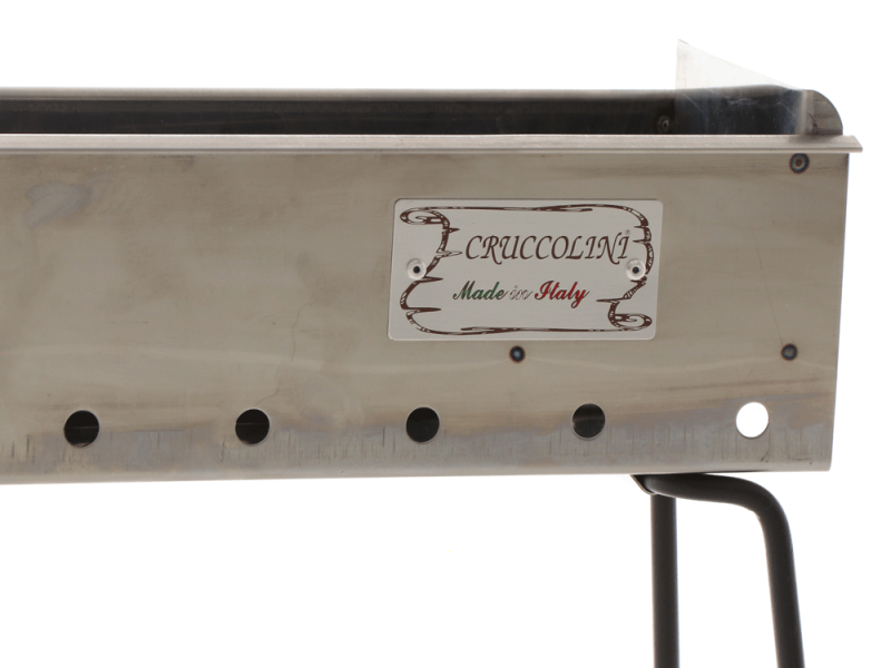 Cruccolini Inox 75&nbsp;cm - Barbecue sp&eacute;cial pour brochettes &agrave; charbon