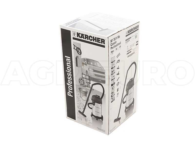 Karcher Pro NT 38/1 Me Classic - Aspirateur solides et liquides - Bidon 38 L - 1500 W