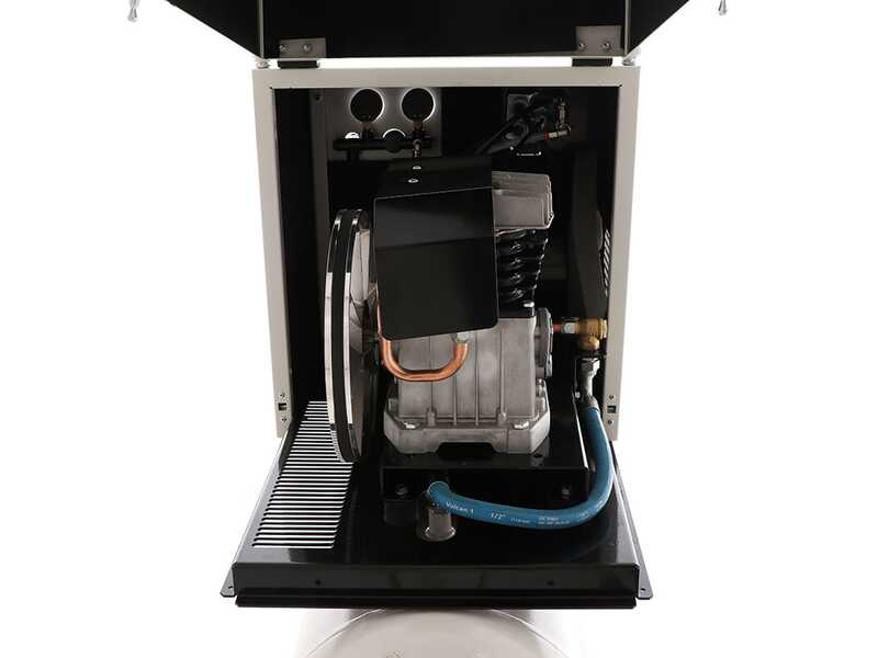 Fiac Silent AB90/360M - Compresseur d'air &eacute;lectrique sur chariot - Moteur 3 CV - 90 L