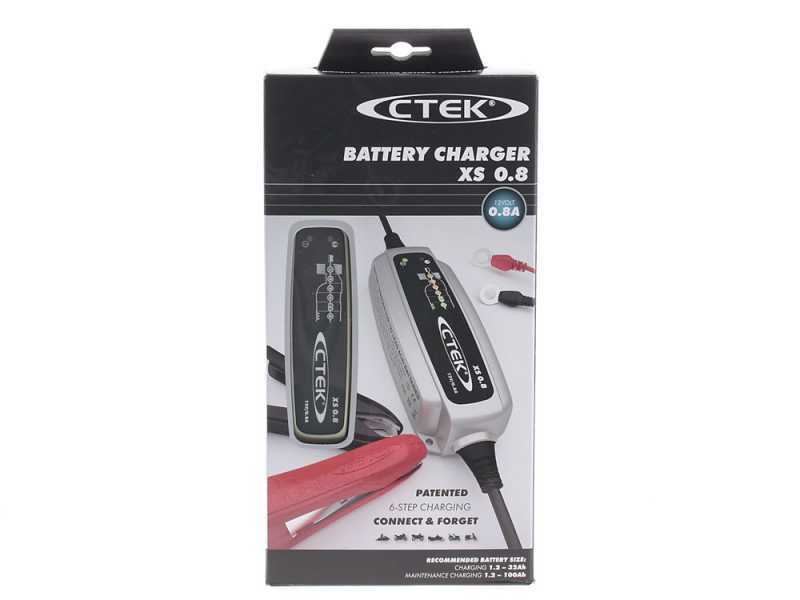 CTEK XS 0.8 - Chargeur de batterie et mainteneur de charge automatique - batteries de 12V - 6 &eacute;tapes