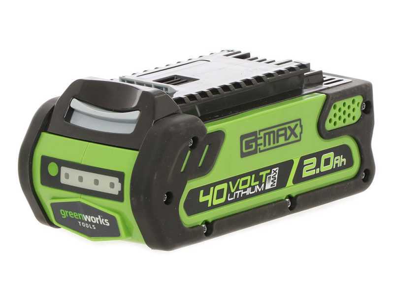 Taille-haies &eacute;lectrique &agrave; batterie Greenworks G40HT 40V - lame de 61 cm - Batterie 2A 40V