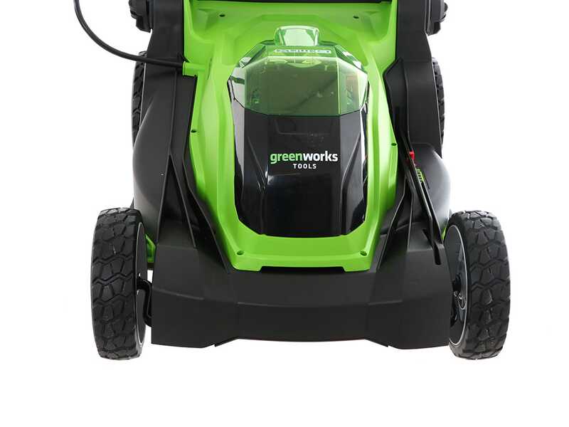Greenworks G40LM41 - Tondeuse &agrave; gazon &agrave; batterie 40V/4Ah - Coupe 41cm