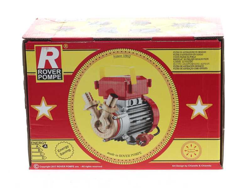 Rover Novax 14-OIL &ndash; Pompe &eacute;lectrique de transfert d&rsquo;huile en alliage antioxydant &ndash; Monophas&eacute;e &ndash; 230 V