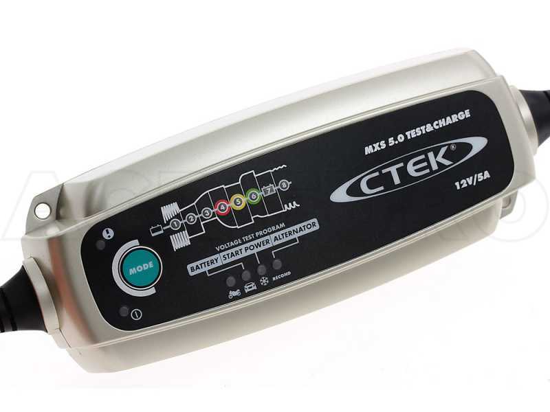 Chargeur batterie Ctek MXS 5.0 TEST AND CHARGE garantie 5 ans test alternateur 
