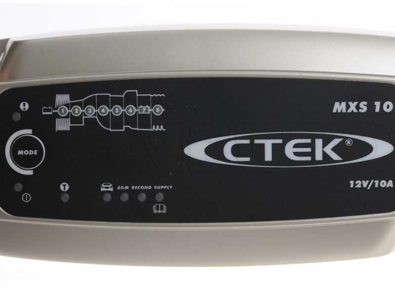 CTEK MXS 10 - Chargeur de batterie 12V - 8 &eacute;tapes - automatique - ateliers, caravanes, bateaux, voitures