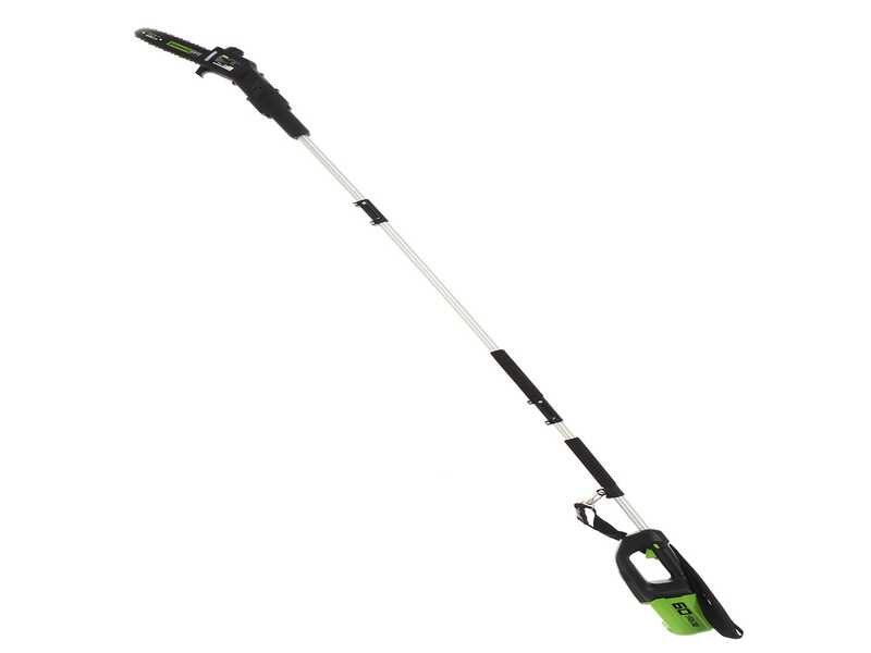 Greenworks GD60PS - Perche &eacute;lagueuse &agrave; batterie sur rallonge - Batterie 60V 2Ah