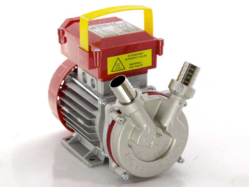 Rover Novax 25-OIL &ndash; Pompe &eacute;lectrique de transfert d&rsquo;huile en alliage anticorrosion &ndash; Monophas&eacute;e &ndash; 230 V