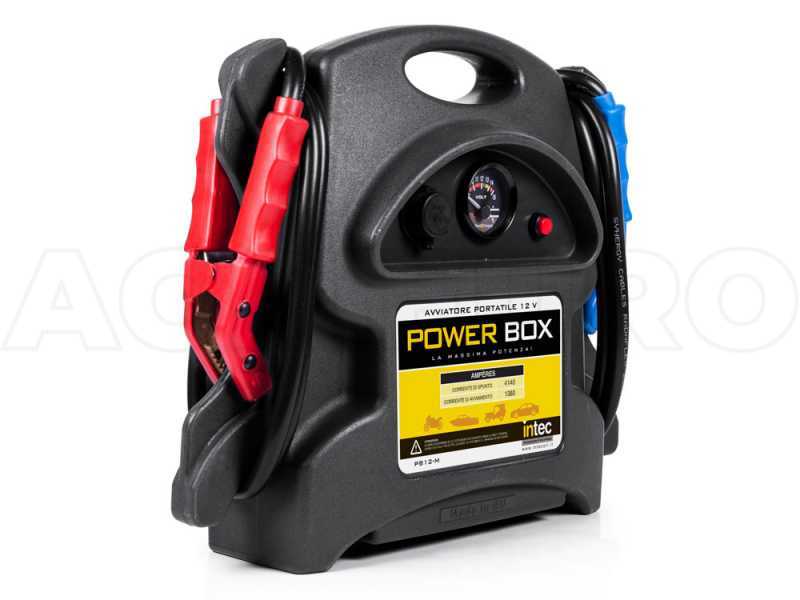 Intec PB12-M - D&eacute;marreur professionnel 12V - portable &agrave; batterie - courant de d&eacute;marrage 1380A