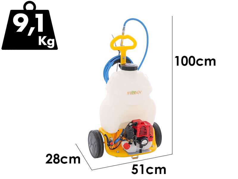 Pompe de pulv&eacute;risation thermique ARCO Froggy S20 avec moteur TU26-QL - r&eacute;servoir 20L