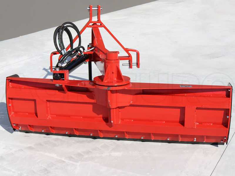 Niveleuse hydraulique &agrave; tracteur AgriEuro LLP180 - S&eacute;rie Lourde - Pivot d'attelage et lame rotatifs