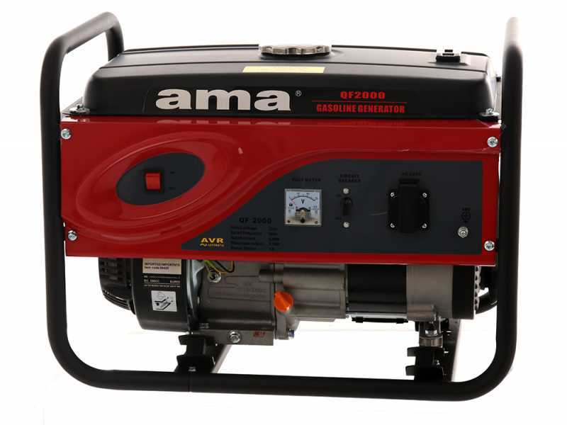 AMA QF2000 - Groupe &eacute;lectrog&egrave;ne monophas&eacute; 2.2 kW &agrave; essence - G&eacute;n&eacute;rateur de courant