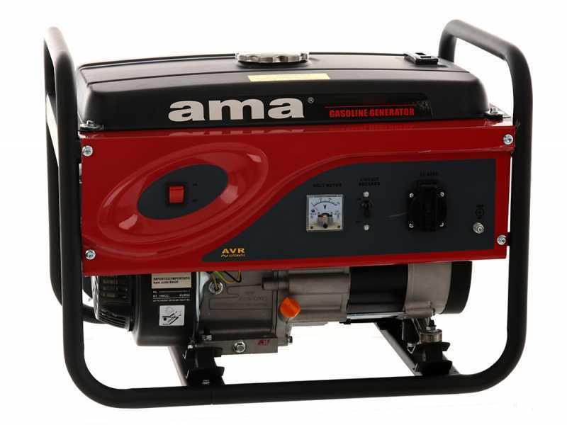 AMA QF2500 - Groupe &eacute;lectrog&egrave;ne monophas&eacute; 2.8 kW &agrave; essence - G&eacute;n&eacute;rateur de courant