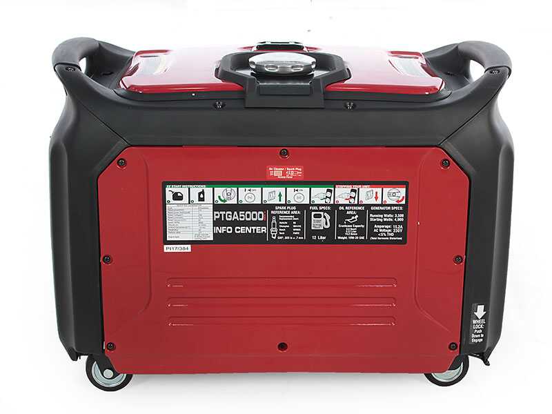 GeoTech Pro PTGA 5000i - Groupe &eacute;lectrog&egrave;ne inverter 4 kW monophas&eacute; silencieux - D&eacute;m. &eacute;lectrique