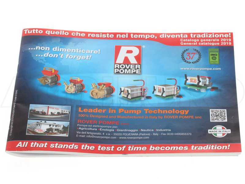 Rover Mesh 2500 - Pompe de transfert avec filtre &agrave; cartouche - Pompe ROVER NOVAX 25 M