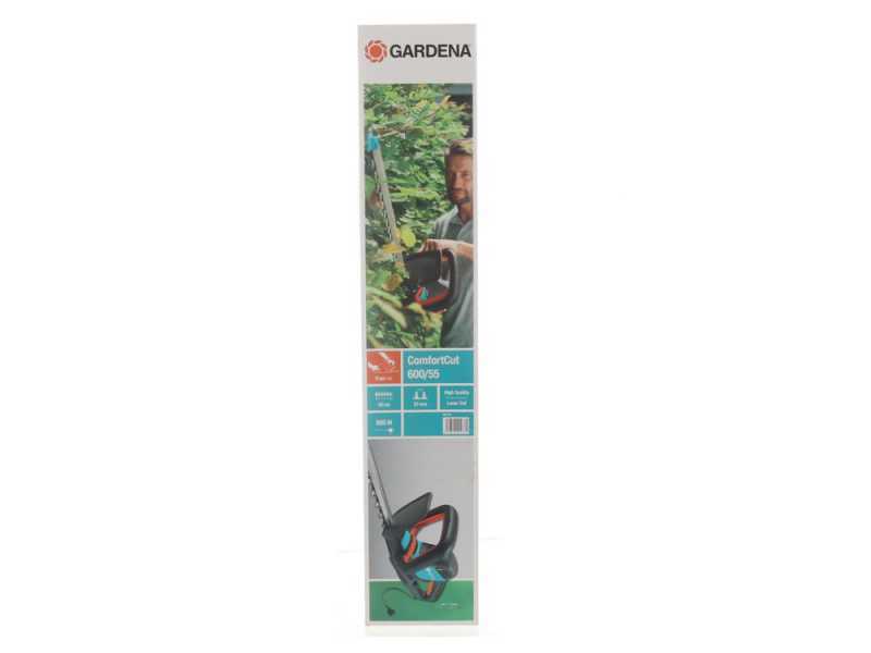 Taille-haie &eacute;lectrique Gardena ComfortCut de 600W avec lamier de 55 cm