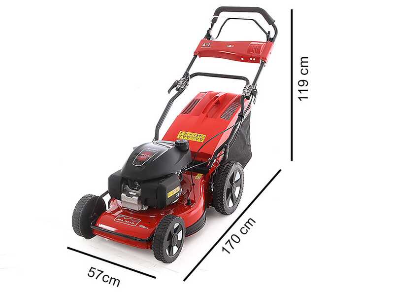 Marina Systems MA 46 SH 4-en-1 - Tondeuse &agrave; gazon thermique tract&eacute;e - Moteur Honda GCVX170