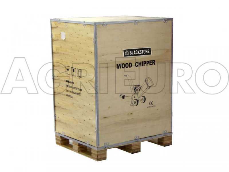 BlackStone BC 1500 BSE - Broyeur de branches thermique - Moteur B&amp;S XR2100 de 13.5 CV