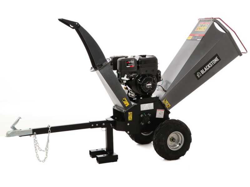 BlackStone BC 1500 BSE - Broyeur de branches thermique - Moteur B&amp;S XR2100 de 13.5 CV