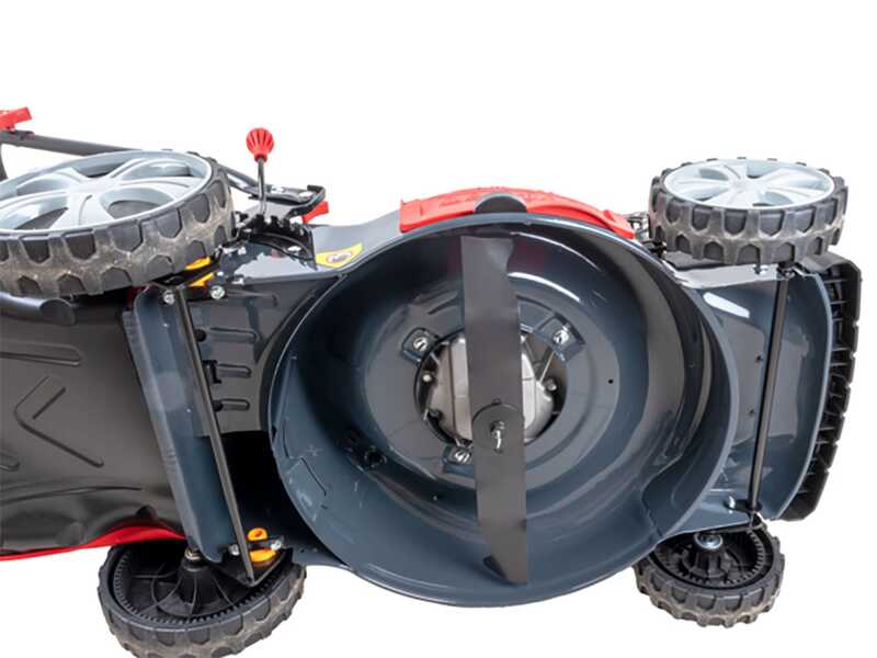 Tondeuse à gazon poussée Ama NRS 465T essence - 4en1: bac, mulching, éjection latérale, postérieure