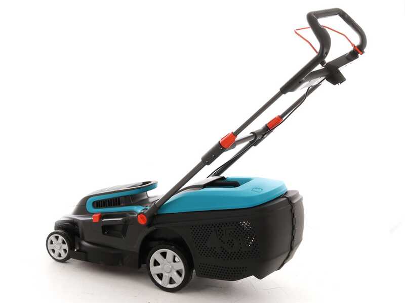 Tondeuse à Gazon Électrique Gardena PowerMax 32/1200 G2 - 1200W, Coupe 32cm, Bac 30L - Pour Jardins Jusqu'à 300m²