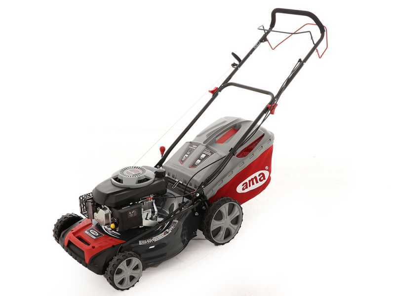 Tondeuse autotract&eacute;e Ama NRT 525 - 4 en 1: ramassage, mulching, &eacute;jection lat&eacute;rale, post&eacute;rieure