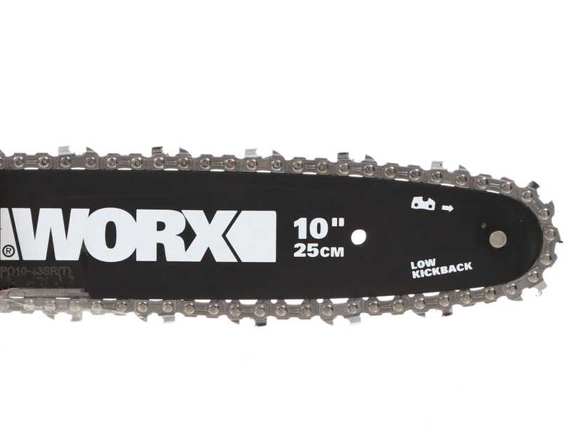 WORX WG322E.1 - Tron&ccedil;onneuse &eacute;lectrique  20V 2 Ah - Guide de 25 cm