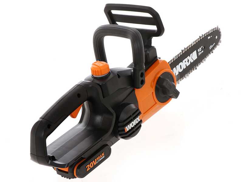 WORX WG322E.1 - Tron&ccedil;onneuse &eacute;lectrique  20V 2 Ah - Guide de 25 cm