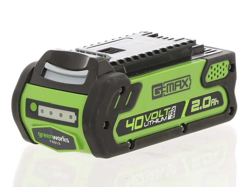 Taille-haies/&Eacute;lagueuse &eacute;lectrique orientable Greenworks 2Ah - 40V