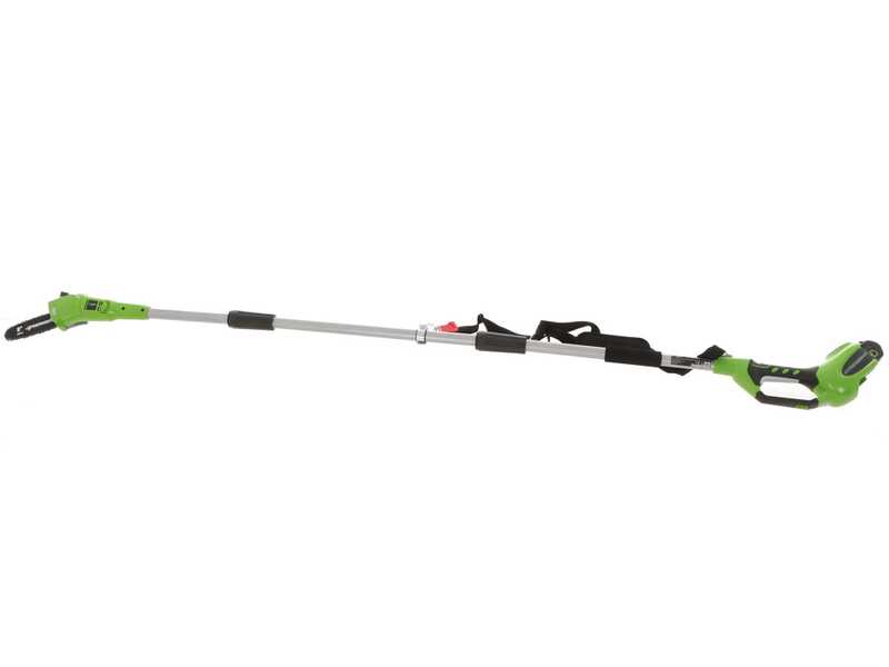 Taille-haies/&Eacute;lagueuse &eacute;lectrique orientable Greenworks 2Ah - 40V