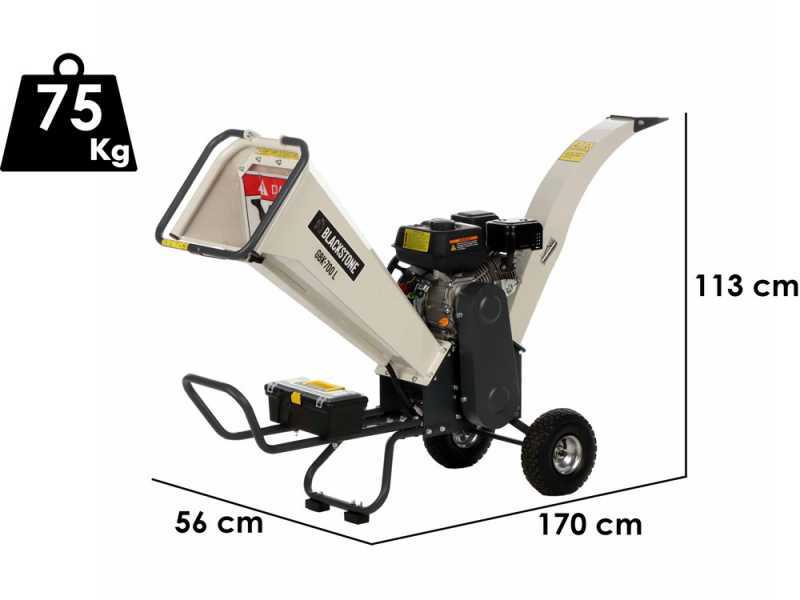 Blackstone GBK-700 L - Broyeur de branches thermique  - Moteur essence Loncin de 7 CV