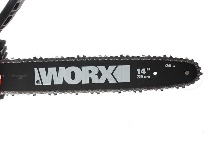 Tron&ccedil;onneuse &agrave; batterie WORX WG384E.9 - guide 35 cm - 2 BATTERIES de 20V N&Eacute;CESSAIRES pour fonctionner