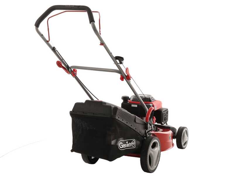 Tondeuse &agrave; gazon thermique GeoTech Pro S46-140B avec moteur GeoTech de 141cc
