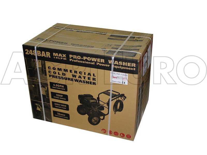 GeoTech-Pro PWP 17/275 ZW - Nettoyeur haute pression thermique - 275 bar - Moteur Loncin &agrave; essence 420cm&sup3;