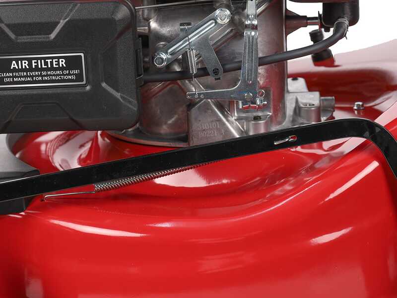 GeoTech Pro S46-140BG - Tondeuse &agrave; gazon thermique autotract&eacute;e - 2en1: ramassage + &eacute;jection arri&egrave;re