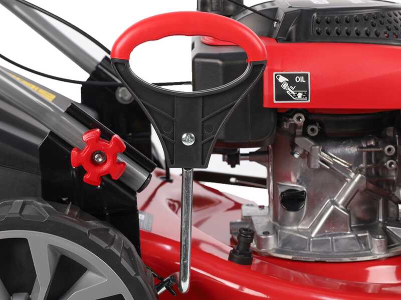 GeoTech Pro S46-140BG - Tondeuse &agrave; gazon thermique autotract&eacute;e - 2en1: ramassage + &eacute;jection arri&egrave;re
