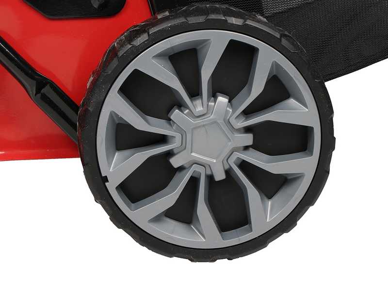 Tondeuse &agrave; gazon thermique GeoTech S41-130 B - &agrave; pouss&eacute;e manuelle 2en1 ramassage + &eacute;jection post&eacute;rieure