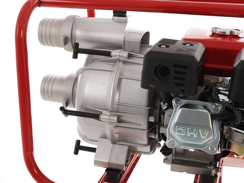 Motopompe thermique GeoTech LTP80 pour eaux charg&eacute;es avec raccords de 80 mm