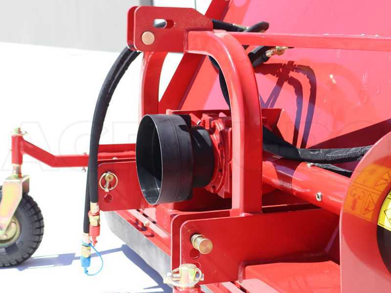GeoTech Pro CFL160 - Broyeur pour tracteur - Bac de ramassage - Ramasseur - S&eacute;rie l&eacute;g&egrave;re