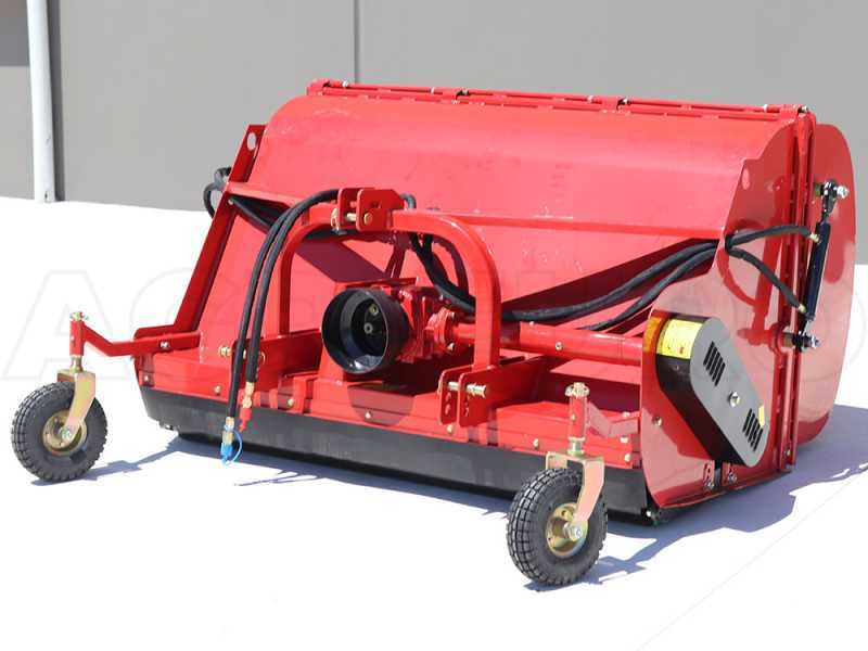 GeoTech Pro CFL160 - Broyeur pour tracteur - Bac de ramassage - Ramasseur - S&eacute;rie l&eacute;g&egrave;re