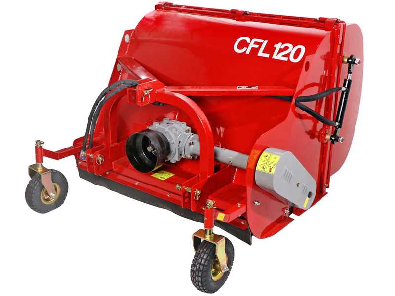 GeoTech Pro CFL120 - Broyeur sur tracteur - Bac de ramassage  - Ramasseur - S&eacute;rie moyenne
