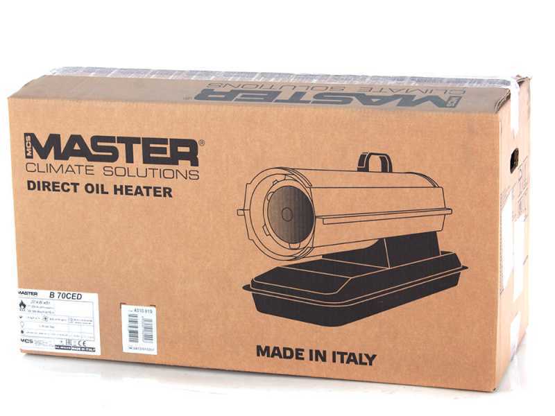 Master mod. B 70 CED - G&eacute;n&eacute;rateur d'air chaud direct &agrave; gasoil diesel