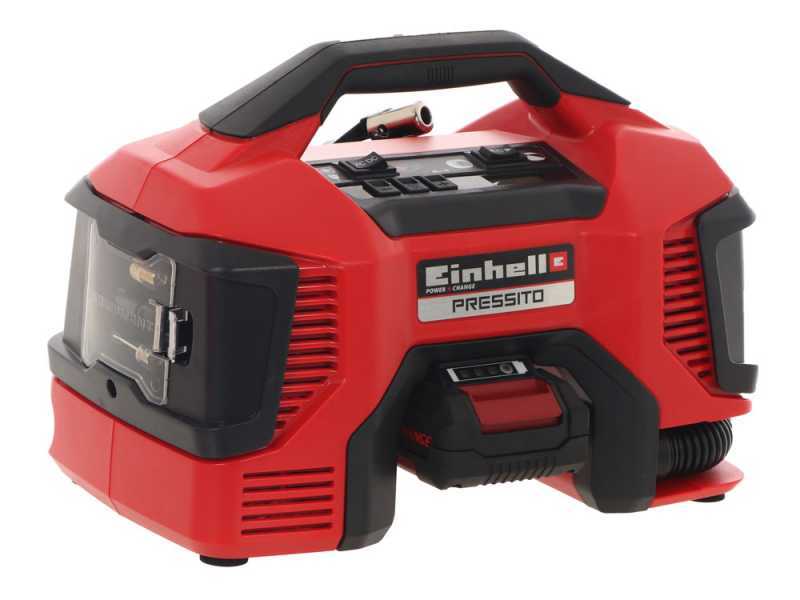 Einhell PRESSITO TE-AC 18/11 LiAC - Compresseur d'air &agrave; batterie compact portatif - 2.5 Ah 18V