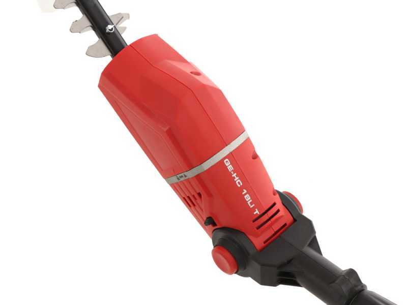 Perche d'&eacute;lagage -Taille-haie &agrave; batterie sur perche t&eacute;l&eacute;scopique Einhell GE-HC 18 Li T