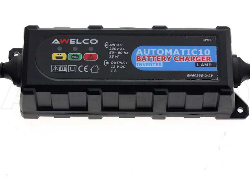 Awelco Automatic 10 - Chargeur de batterie &agrave; onduleur automatique - 12V - batteries jusqu'&agrave; 30A