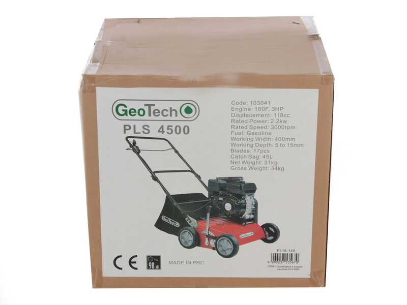 GeoTech-Pro PLS 6000 Evo - A&eacute;rateur thermique &agrave; lames fixes - Moteur Ducar DH212