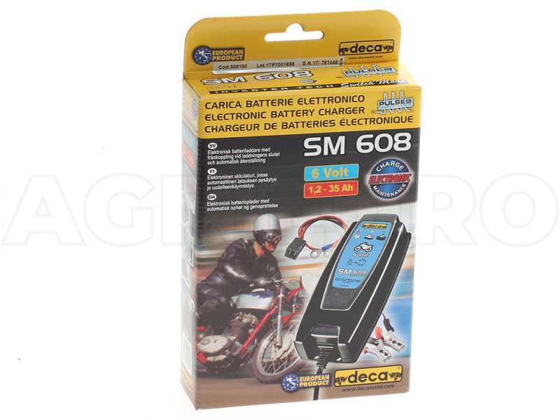 Deca SM 608 - Chargeur de voiture automatique - 6V - batteries de voiture et moto jusqu'&agrave; 35Ah